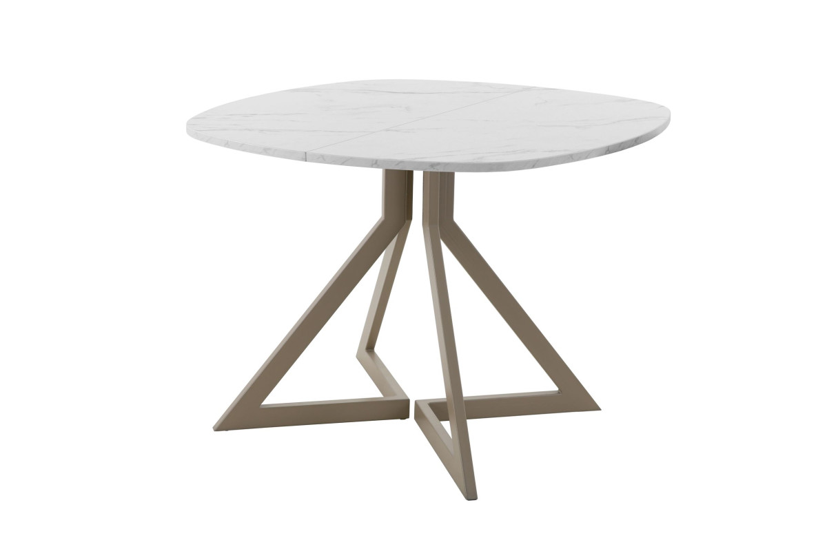 Обеденный стол AMC Elite (серии SLIM) / E20(900) D7 (капучино/Мрамор Кристалл)