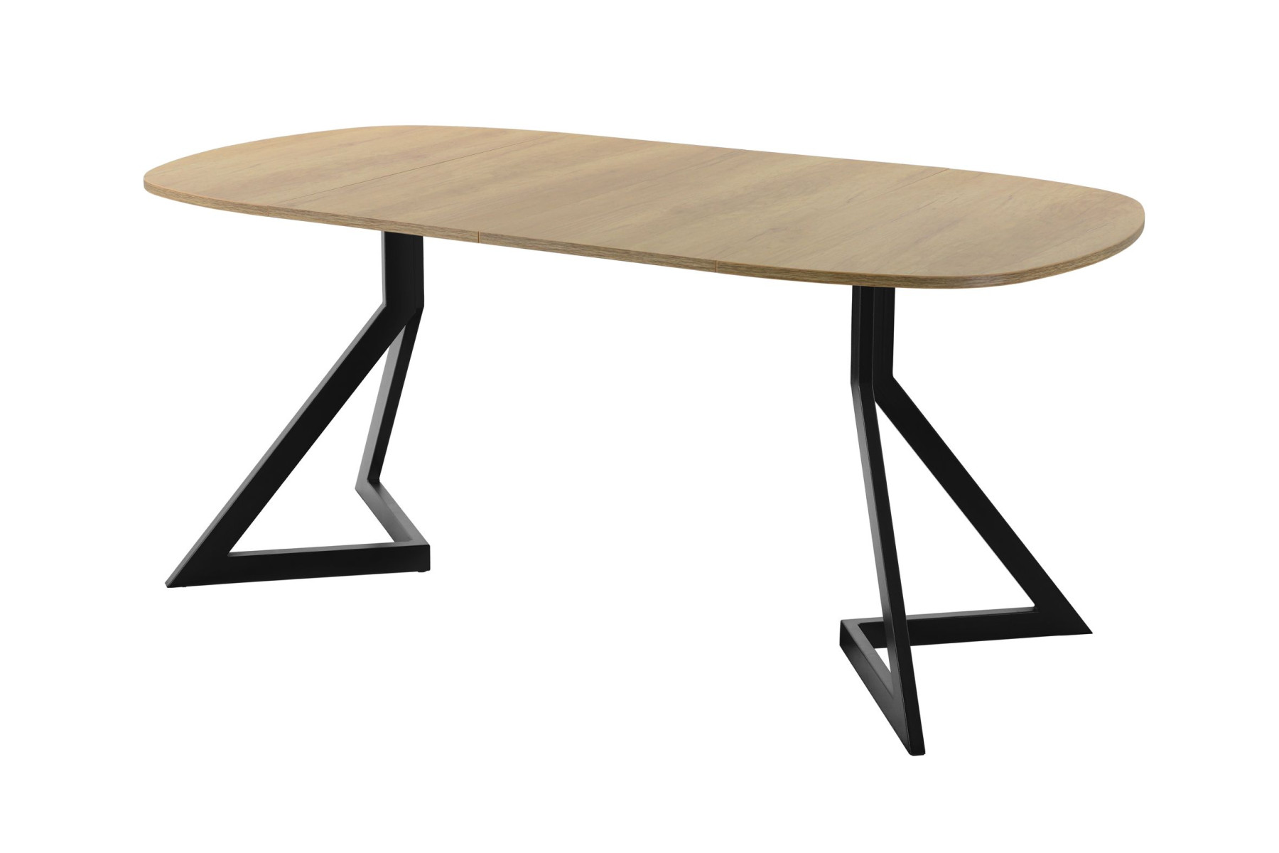 Обеденный стол AMC Elite (серии SLIM) / E20(900) D7 (черный/Дуб Небраска Натуральный)