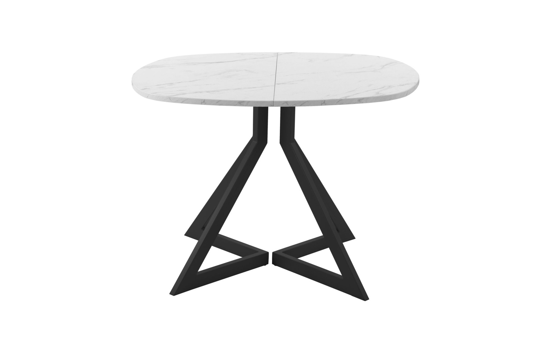 Обеденный стол AMC Elite (серии SLIM) / E20(900) D7 (черный/Мрамор Кристалл)