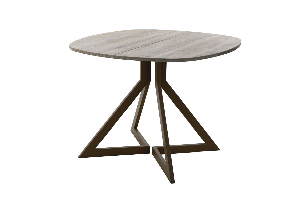 Обеденный стол AMC Elite (серии SLIM) / E20(900) D7 (коричневый/Дуб Уайт-Ривер песочно-бежевый)