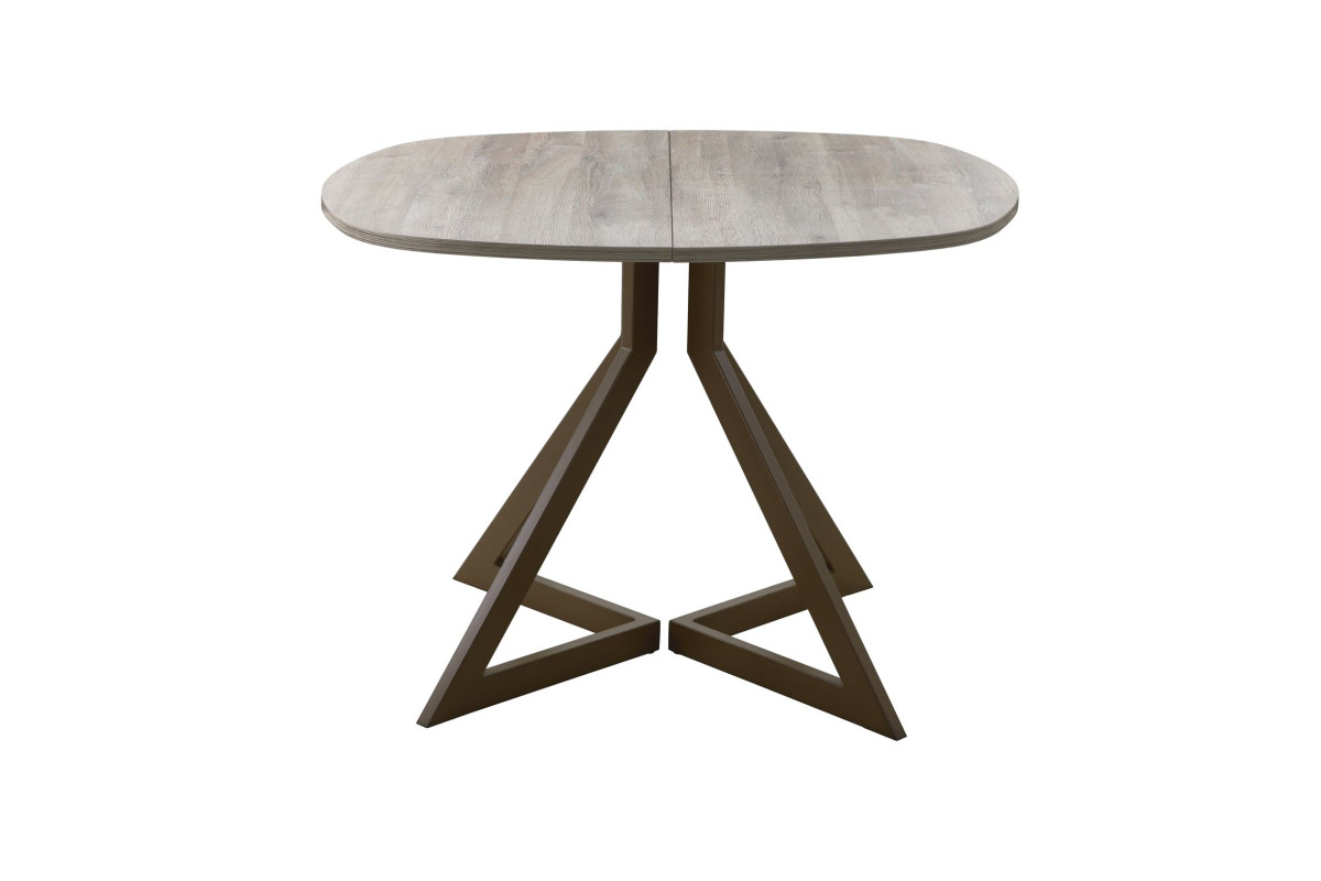 Обеденный стол AMC Elite (серии SLIM) / E20(900) D7 (коричневый/Дуб Уайт-Ривер песочно-бежевый)