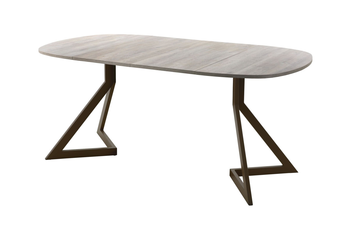 Обеденный стол AMC Elite (серии SLIM) / E20(900) D7 (коричневый/Дуб Уайт-Ривер песочно-бежевый)