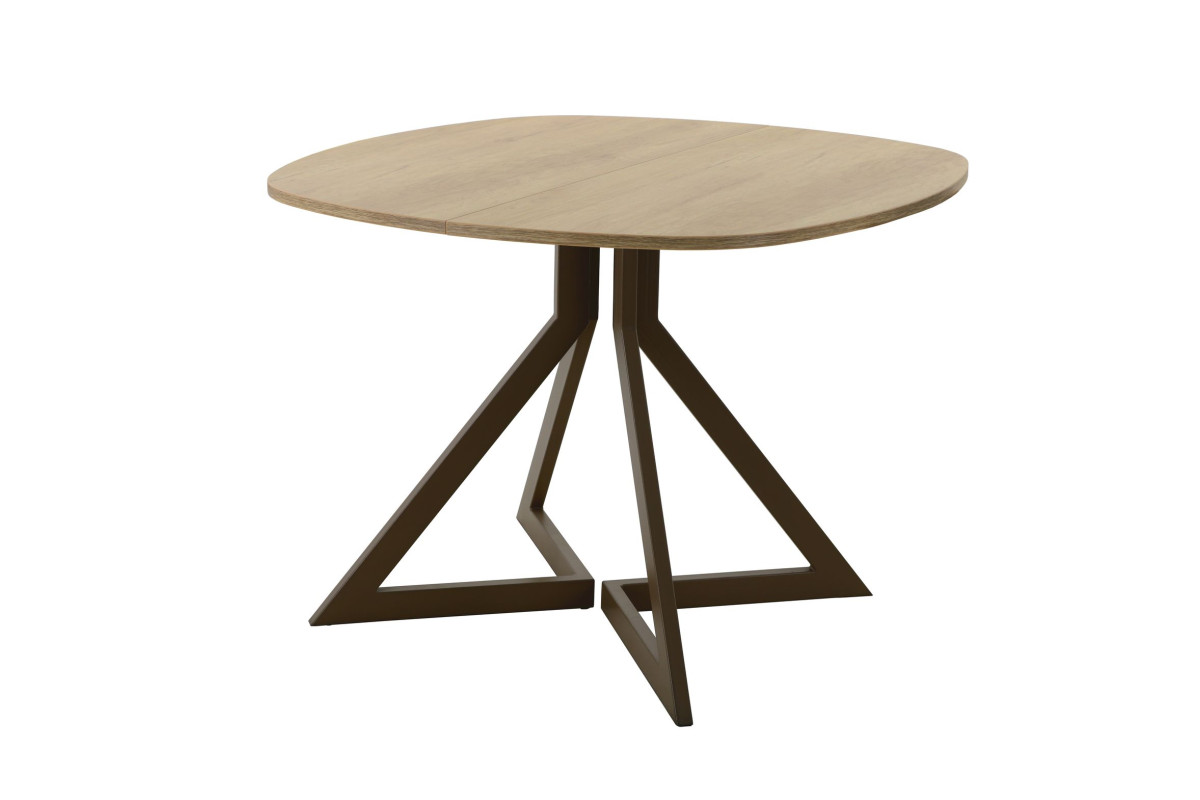 Обеденный стол AMC Elite (серии SLIM) / E20(800) D7 (коричневый/Дуб Небраска Натуральный)