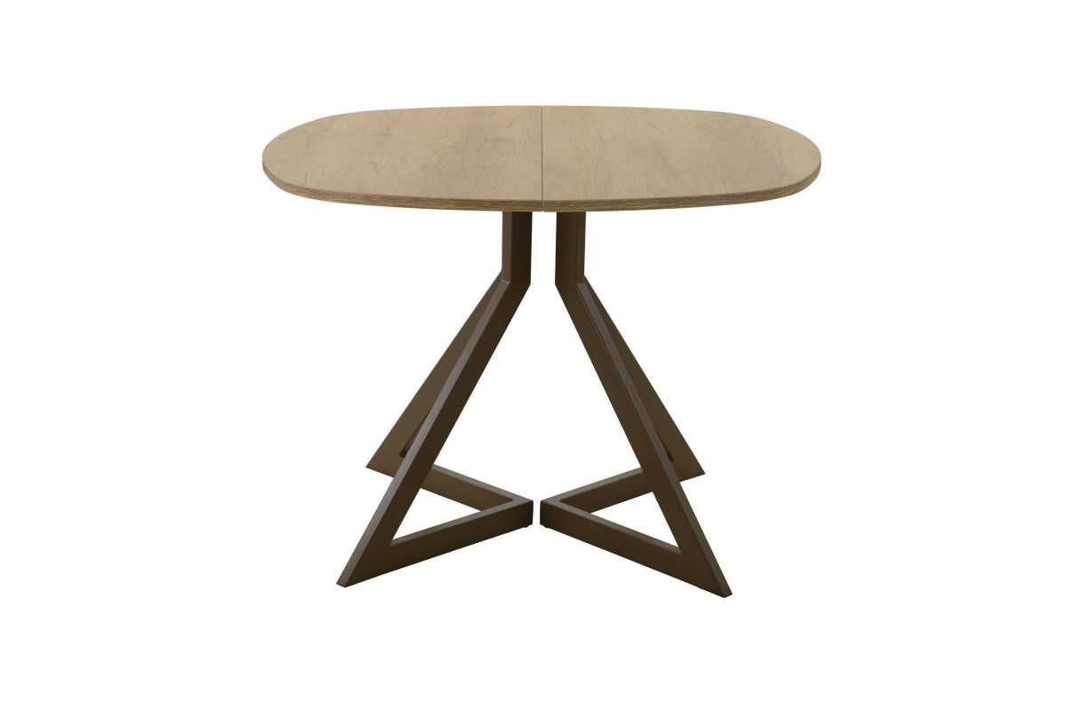 Обеденный стол AMC Elite (серии SLIM) / E20(800) D7 (коричневый/Дуб Небраска Натуральный)