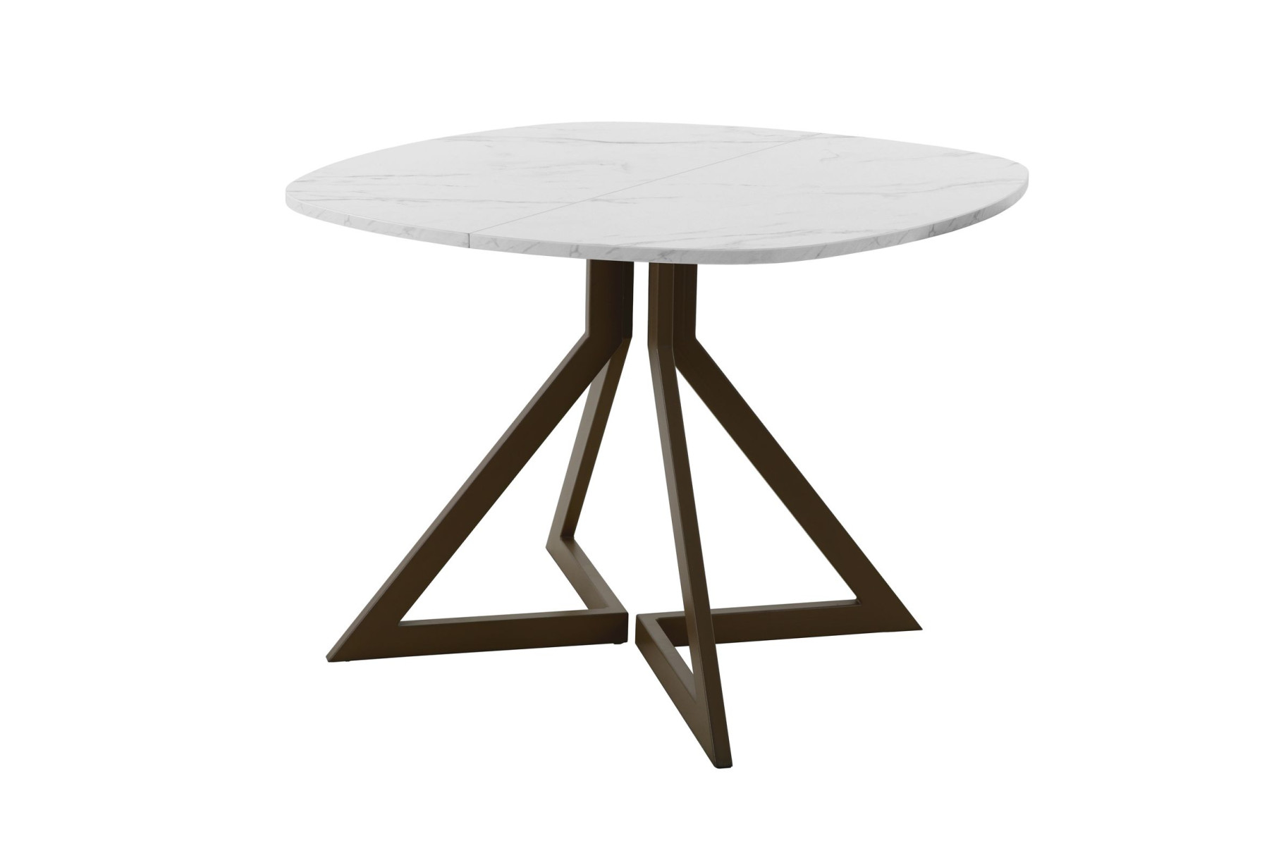 Обеденный стол AMC Elite (серии SLIM) / E20(900) D7 (коричневый/Мрамор Кристалл)