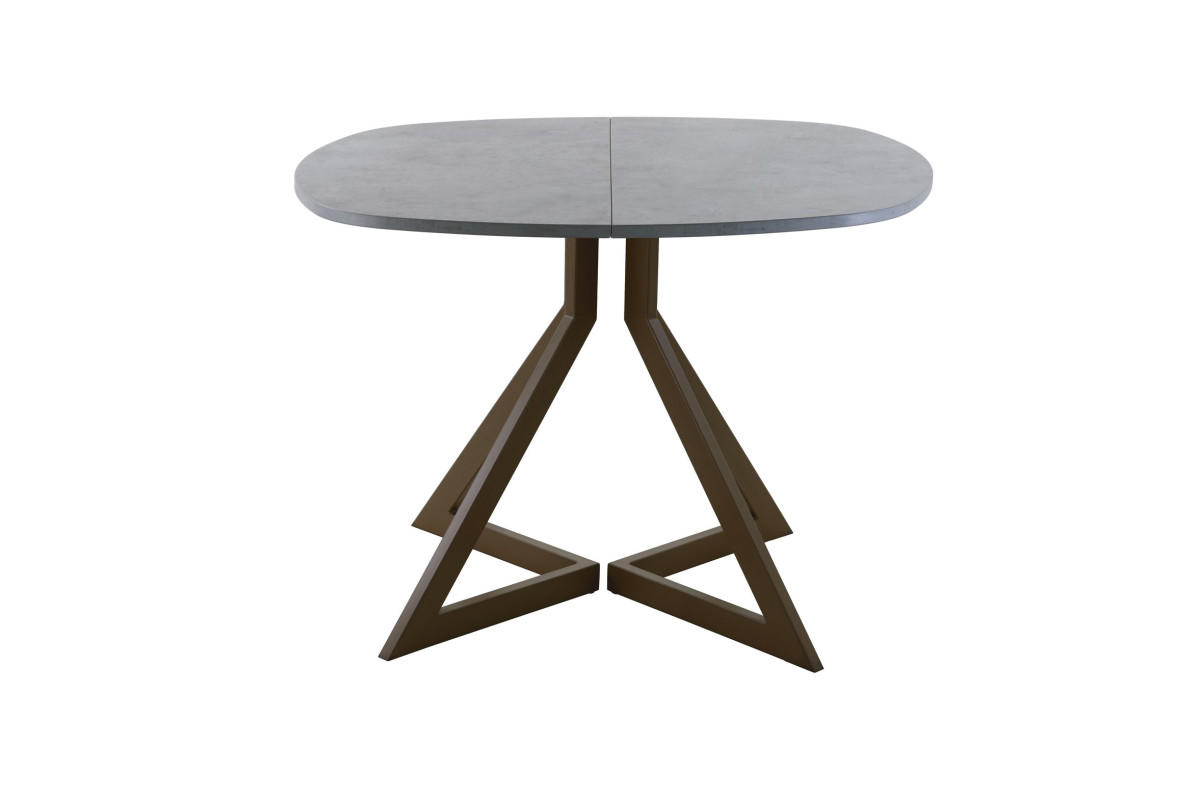 Обеденный стол AMC Elite (серии SLIM) / E20(900) D7 (коричневый/Бетон Чикаго светло-серый)