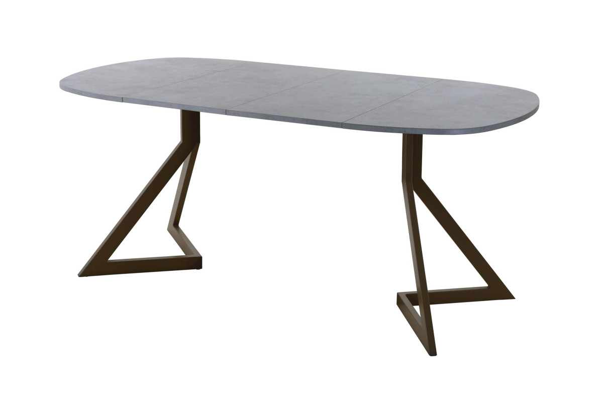 Обеденный стол AMC Elite (серии SLIM) / E20(900) D7 (коричневый/Бетон Чикаго светло-серый)