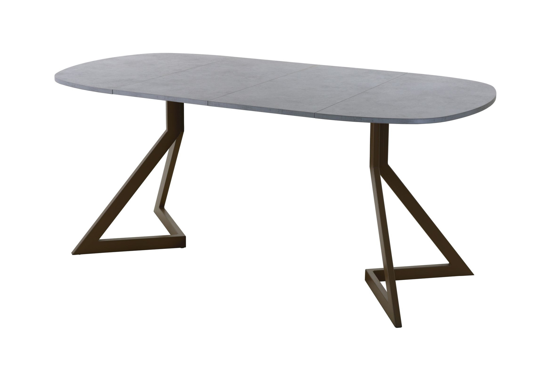 Обеденный стол AMC Elite (серии SLIM) / E20(900) D7 (коричневый/Бетон Чикаго светло-серый)