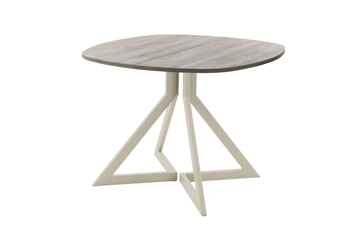 Обеденный стол AMC Elite (серии SLIM) / E20(800) D7 (бежевый/Дуб Уайт-Ривер песочно-бежевый)