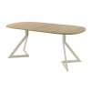 Обеденный стол AMC Elite (серии SLIM) / E20(900) D7 (бежевый/Дуб Небраска Натуральный)