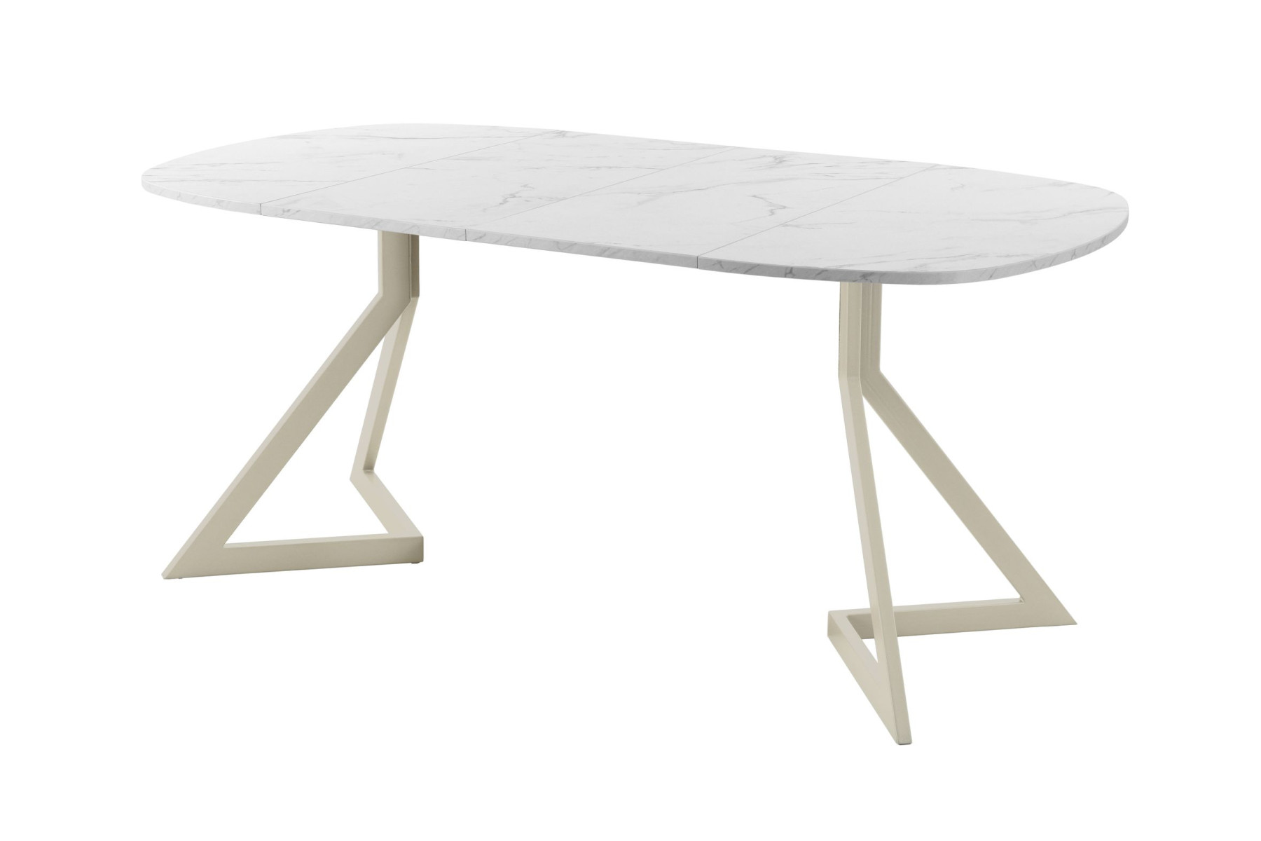 Обеденный стол AMC Elite (серии SLIM) / E20(800) D7 (бежевый/Мрамор Кристалл)