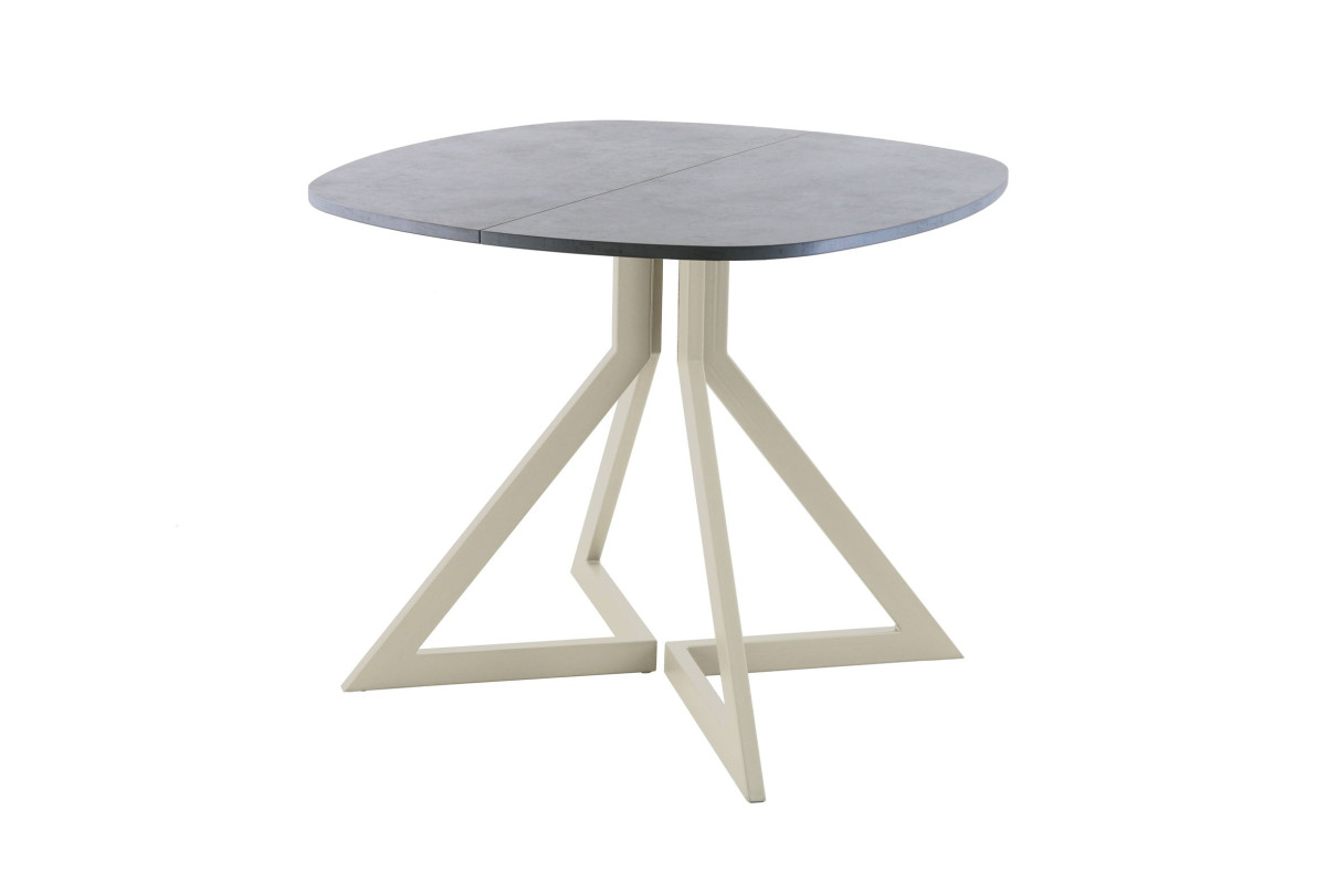 Обеденный стол AMC Elite (серии SLIM) / E20(800) D7 (бежевый/Бетон Чикаго светло-серый)