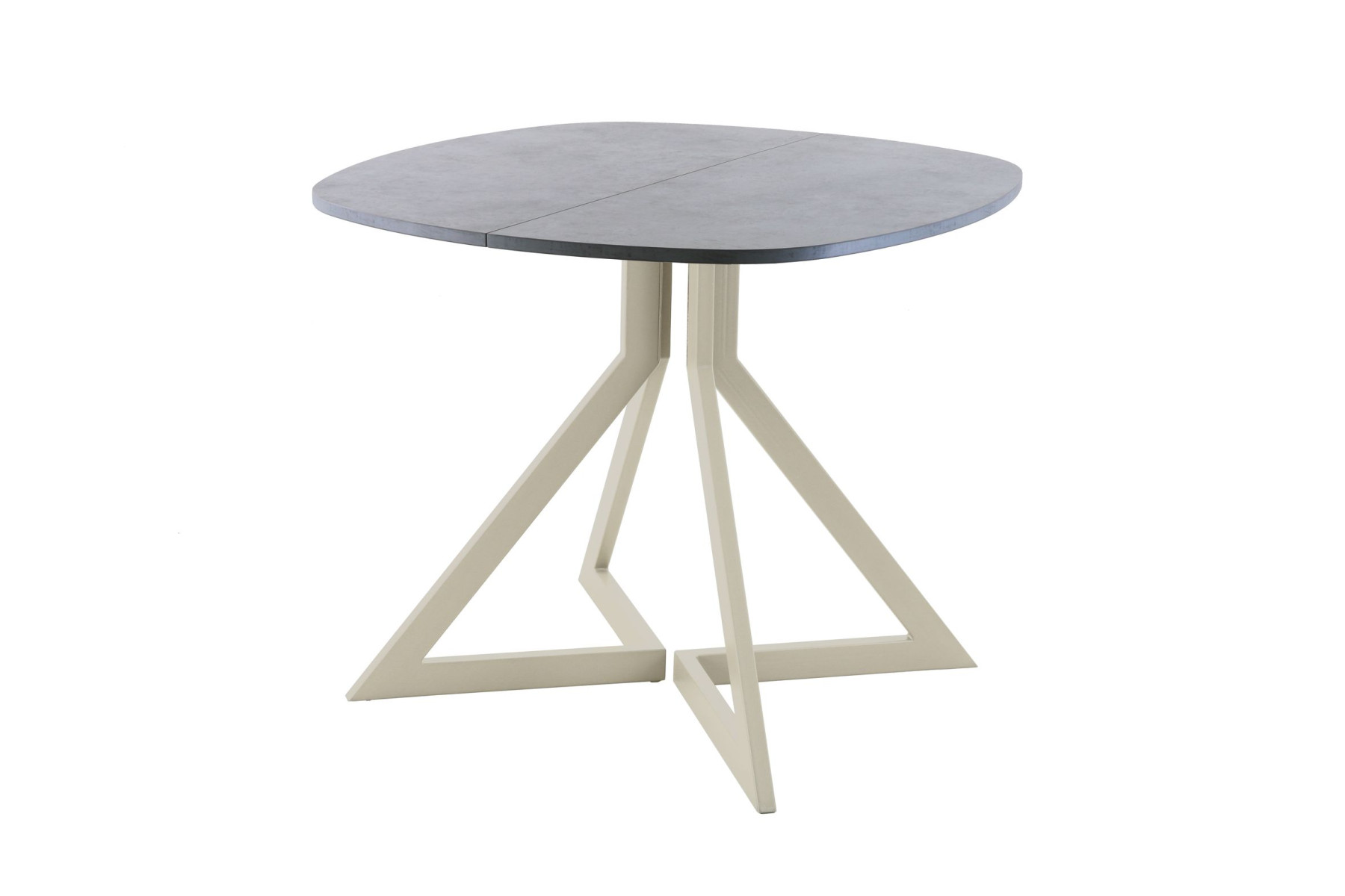 Обеденный стол AMC Elite (серии SLIM) / E20(800) D7 (бежевый/Бетон Чикаго светло-серый)