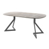 Обеденный стол AMC Elite (серии SLIM) / E20(800) D7 (графит/Дуб Уайт-Ривер песочно-бежевый)