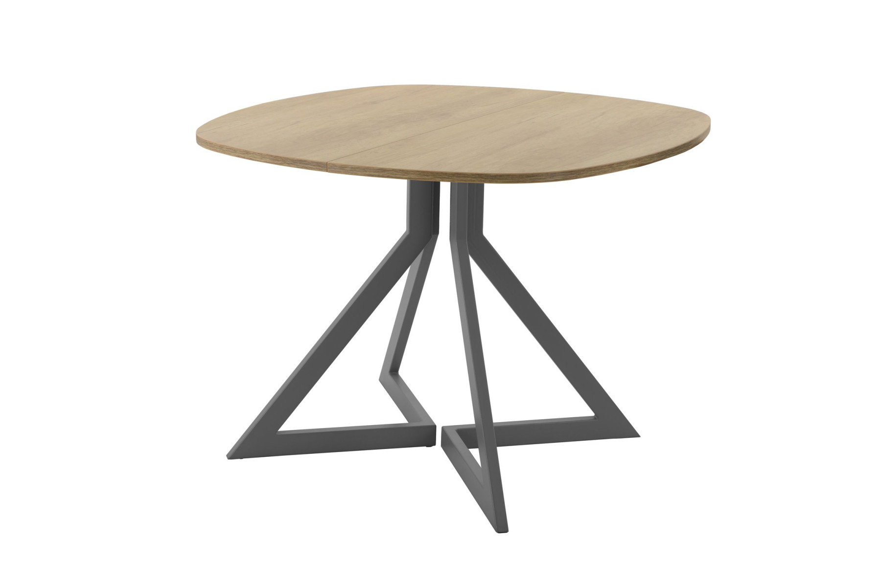 Обеденный стол AMC Elite (серии SLIM) / E20(900) D7 (графит/Дуб Небраска Натуральный)