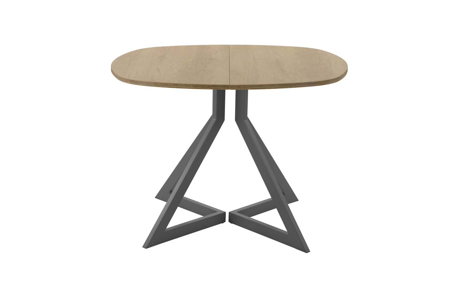 Обеденный стол AMC Elite (серии SLIM) / E20(900) D7 (графит/Дуб Небраска Натуральный)