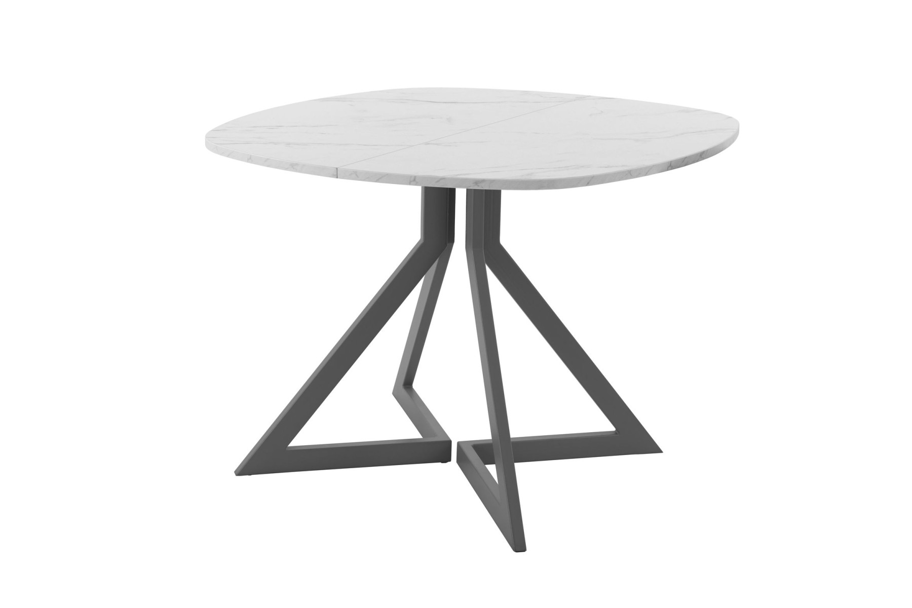 Обеденный стол AMC Elite (серии SLIM) / E20(800) D7 (графит/Мрамор Кристалл)