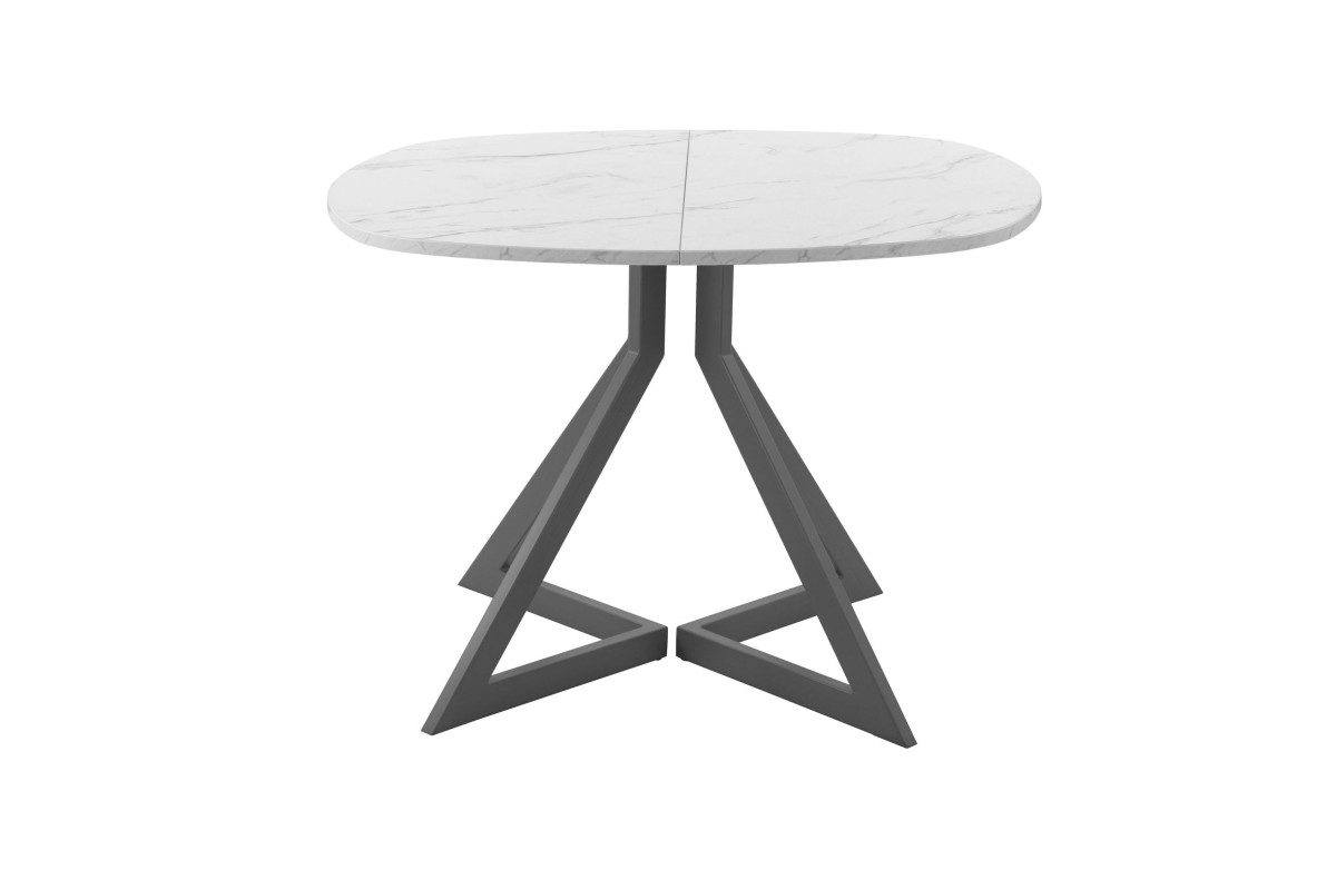 Обеденный стол AMC Elite (серии SLIM) / E20(800) D7 (графит/Мрамор Кристалл)