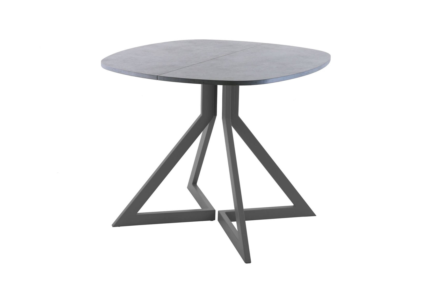 Обеденный стол AMC Elite (серии SLIM) / E20(800) D7 (графит/Бетон Чикаго светло-серый)