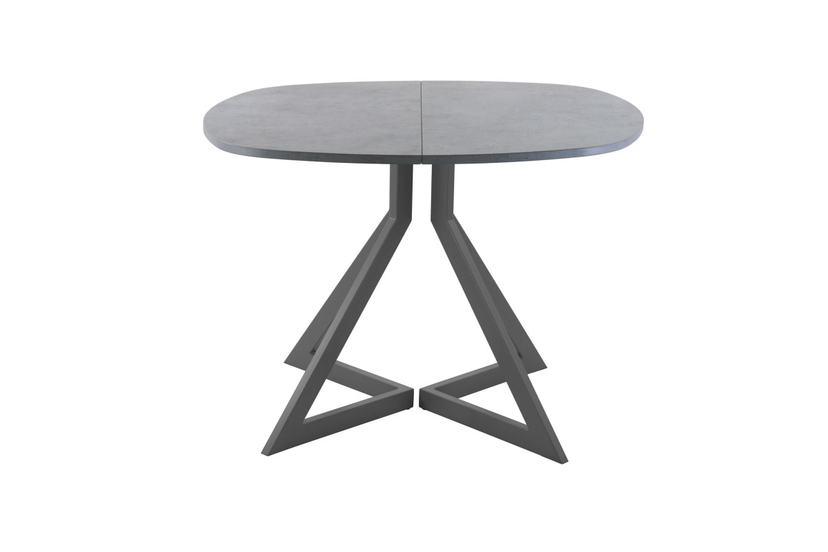 Обеденный стол AMC Elite (серии SLIM) / E20(800) D7 (графит/Бетон Чикаго светло-серый)