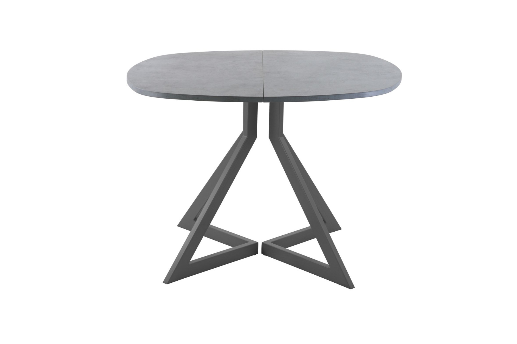 Обеденный стол AMC Elite (серии SLIM) / E20(800) D7 (графит/Бетон Чикаго светло-серый)