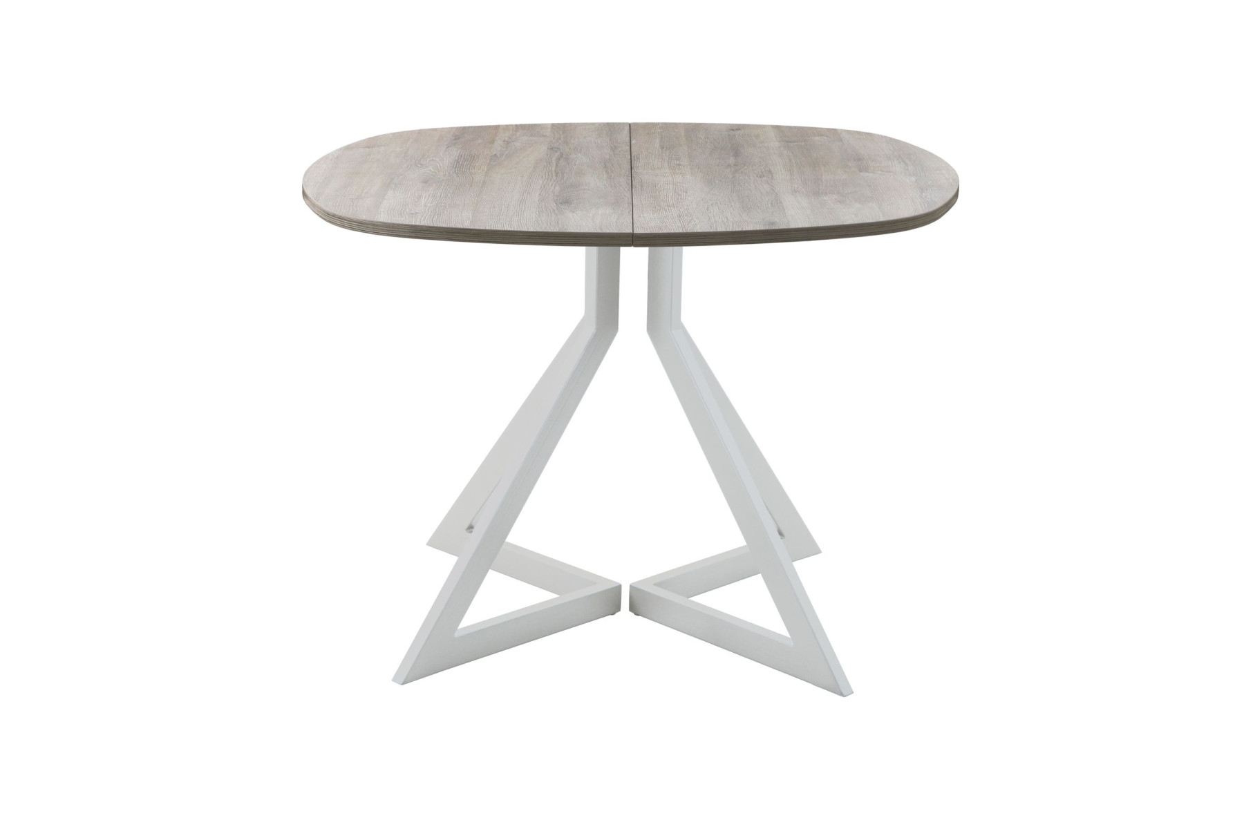 Обеденный стол AMC Elite (серии SLIM) / E20(800) D7 (серебро/Дуб Уайт-Ривер песочно-бежевый)