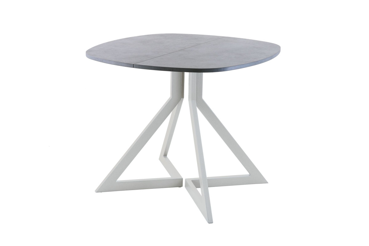 Обеденный стол AMC Elite (серии SLIM) / E20(900) D7 (серебро/Бетон Чикаго светло-серый)