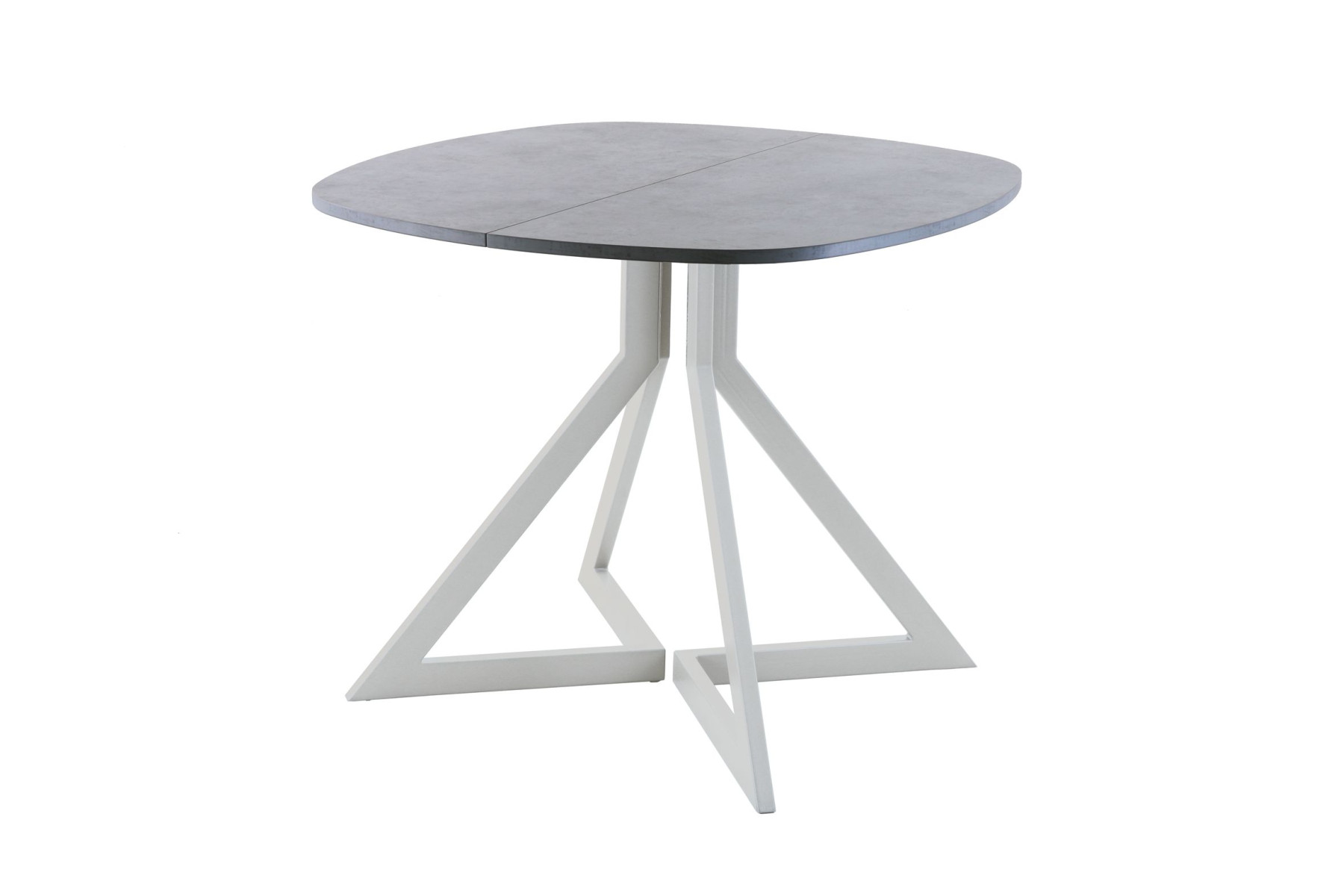 Обеденный стол AMC Elite (серии SLIM) / E20(900) D7 (серебро/Бетон Чикаго светло-серый)