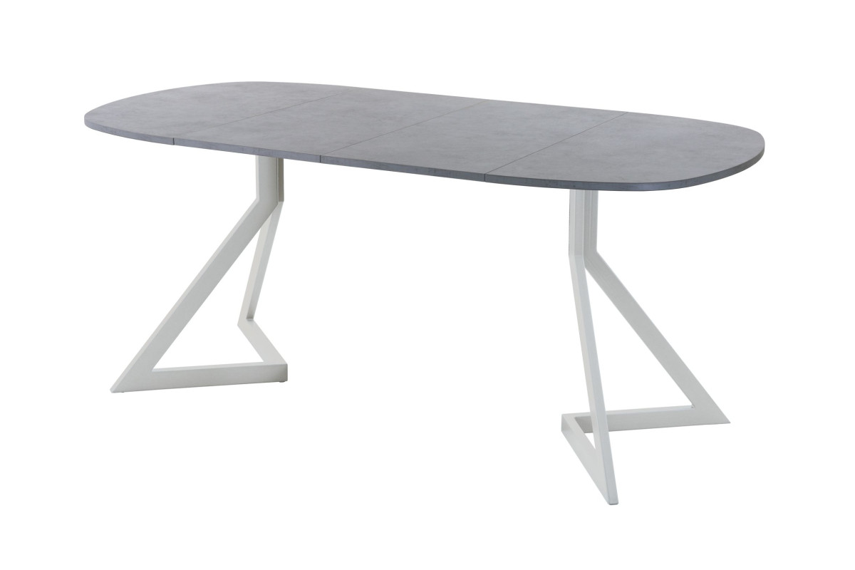 Обеденный стол AMC Elite (серии SLIM) / E20(900) D7 (серебро/Бетон Чикаго светло-серый)