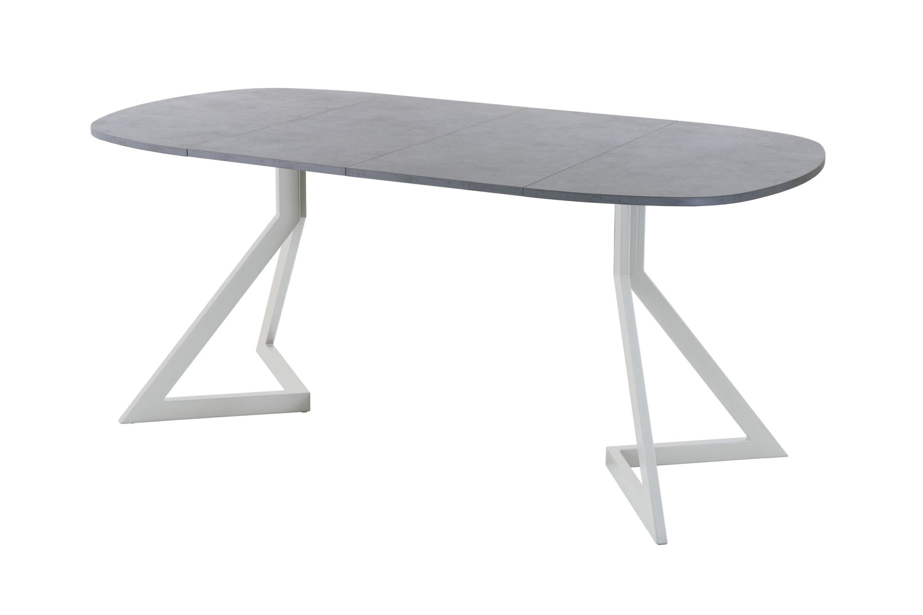 Обеденный стол AMC Elite (серии SLIM) / E20(900) D7 (серебро/Бетон Чикаго светло-серый)