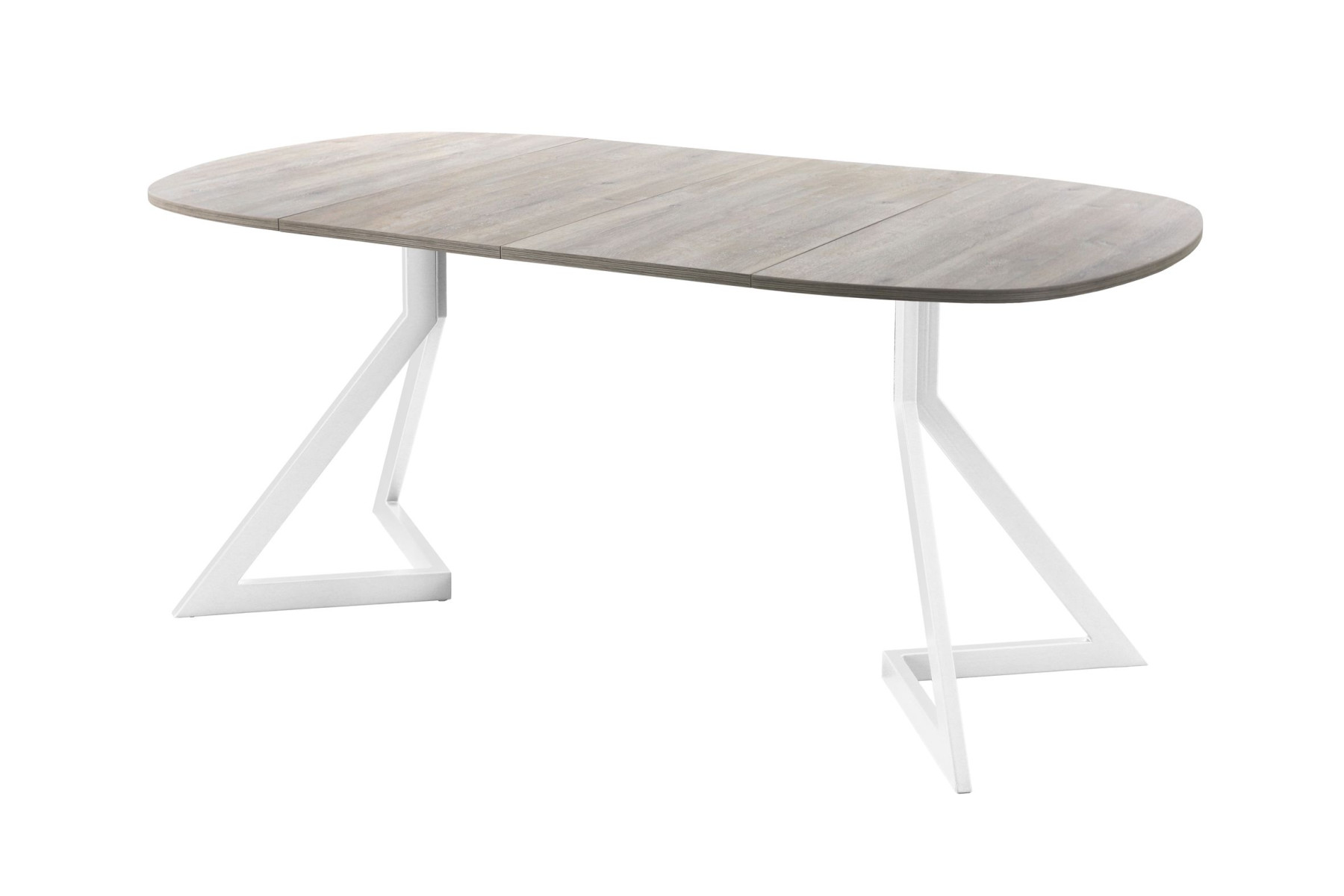 Обеденный стол AMC Elite (серии SLIM) / E20(800) D7 (белый/Дуб Уайт-Ривер песочно-бежевый)