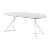 Обеденный стол AMC Elite (серии SLIM) / E20(900) D7 (белый/Мрамор Кристалл)
