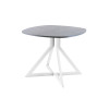 Обеденный стол AMC Elite (серии SLIM) / E20(800) D7 (белый/Бетон Чикаго светло-серый)