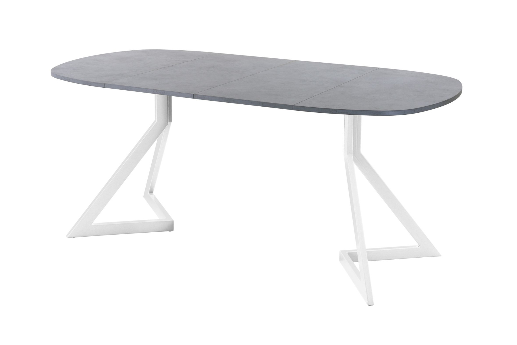 Обеденный стол AMC Elite (серии SLIM) / E20(900) D7 (белый/Бетон Чикаго светло-серый)