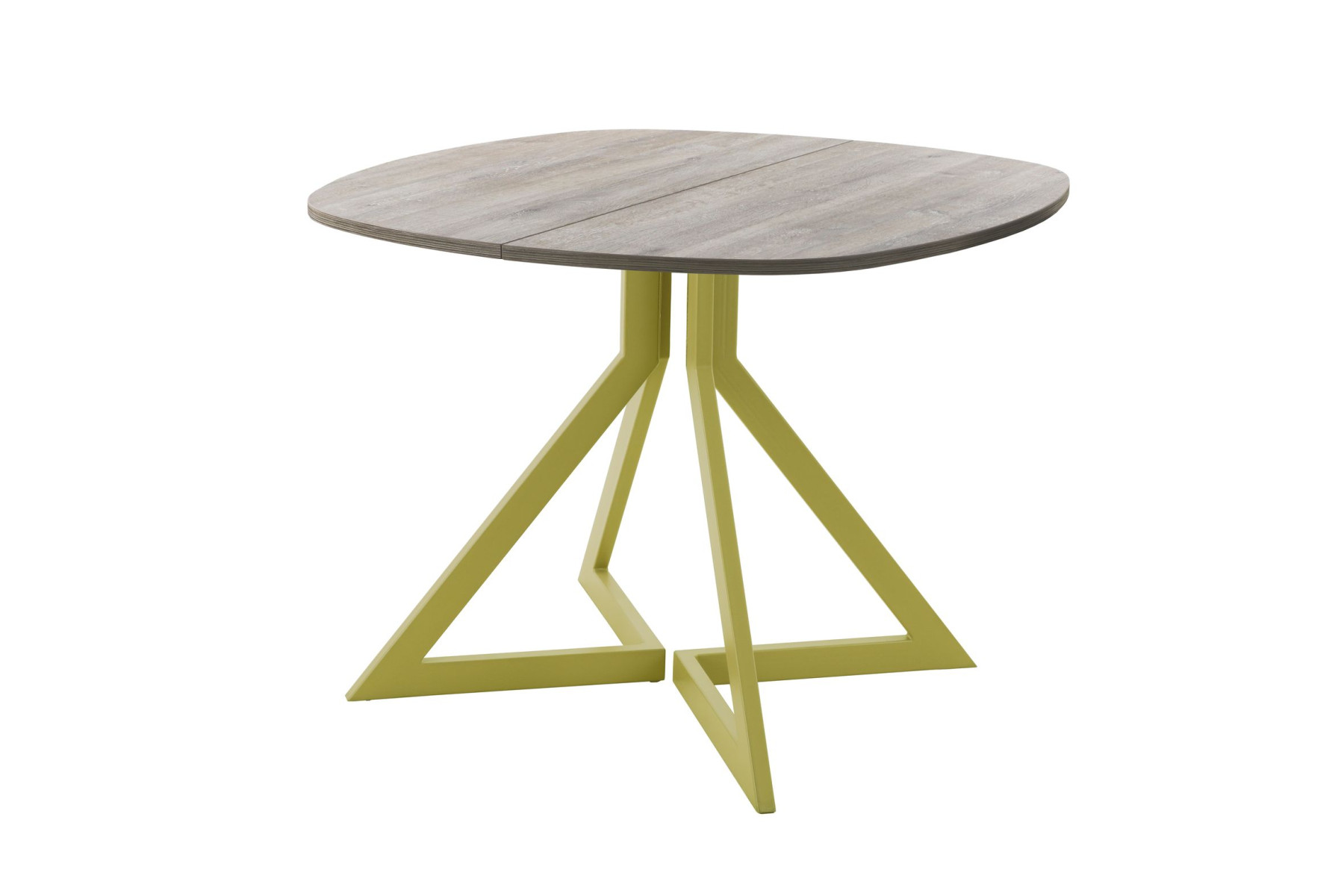 Обеденный стол AMC Elite (серии SLIM) / E20(800) D7 (золото/Дуб Уайт-Ривер песочно-бежевый)