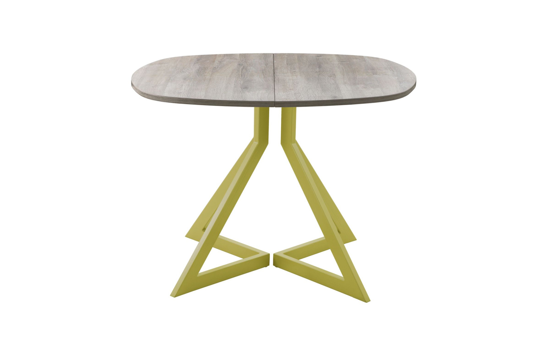 Обеденный стол AMC Elite (серии SLIM) / E20(800) D7 (золото/Дуб Уайт-Ривер песочно-бежевый)