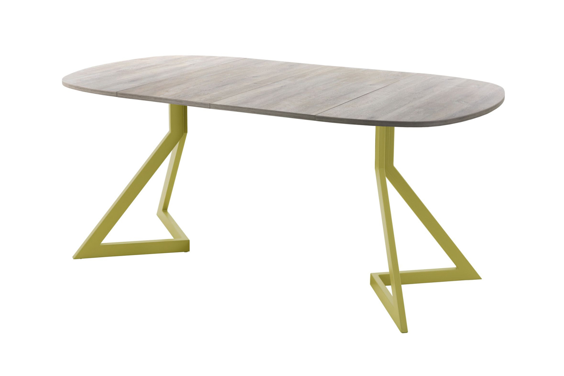 Обеденный стол AMC Elite (серии SLIM) / E20(800) D7 (золото/Дуб Уайт-Ривер песочно-бежевый)