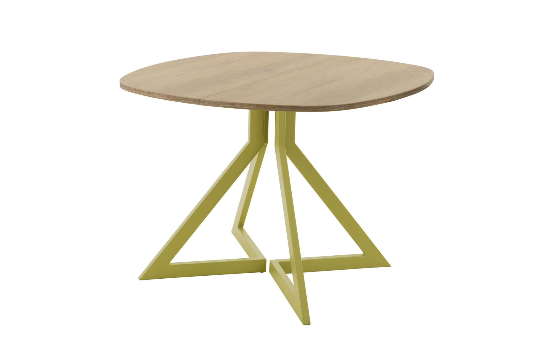 Обеденный стол AMC Elite (серии SLIM) / E20(800) D7 (золото/Дуб Небраска Натуральный)