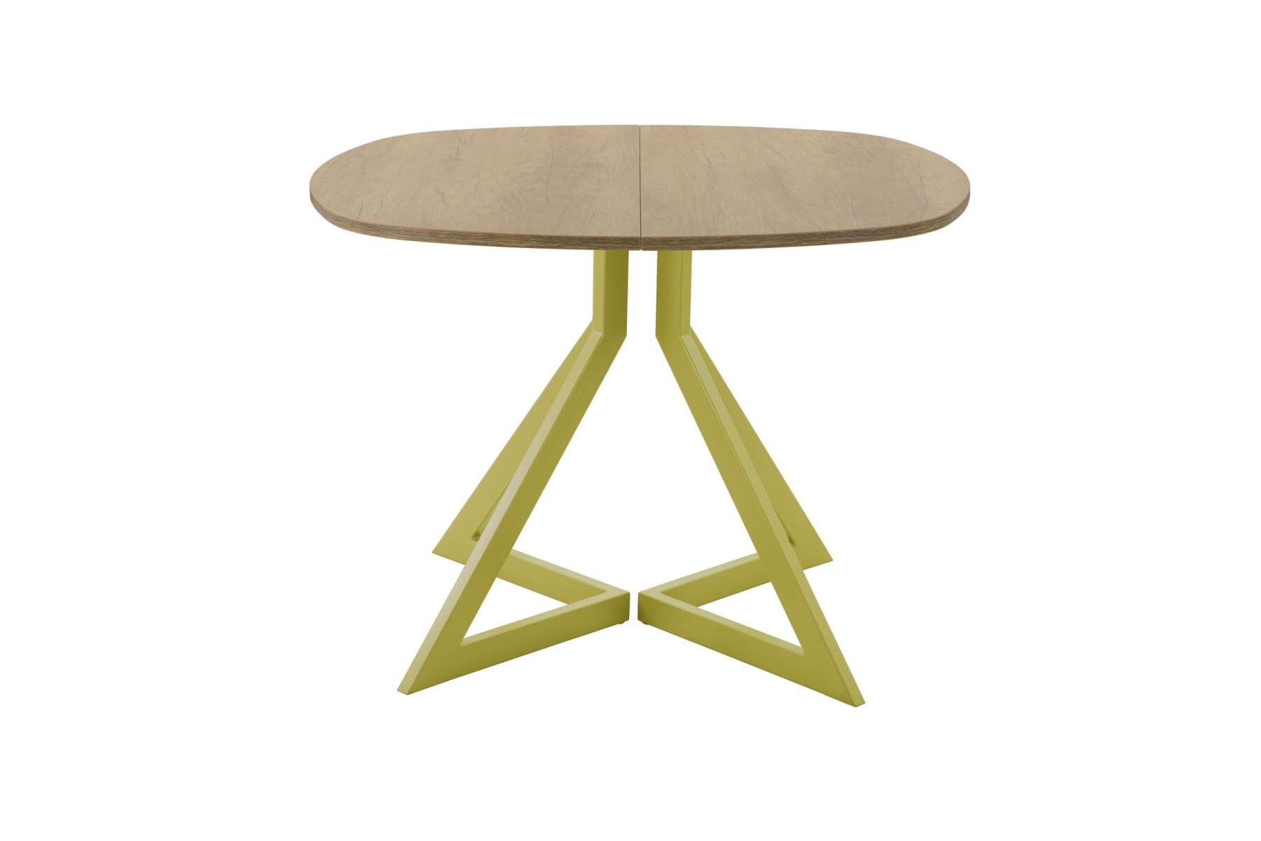 Обеденный стол AMC Elite (серии SLIM) / E20(800) D7 (золото/Дуб Небраска Натуральный)