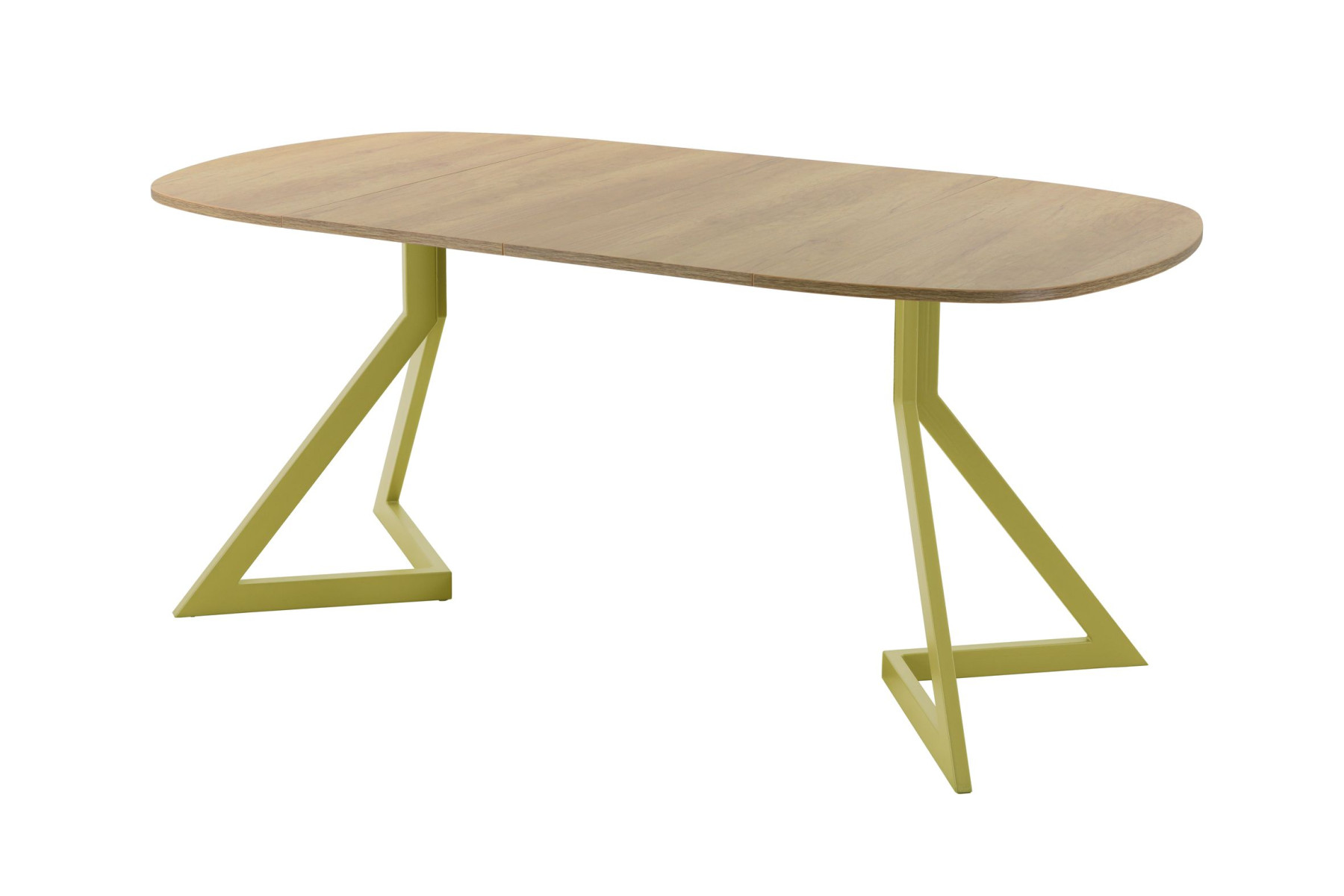 Обеденный стол AMC Elite (серии SLIM) / E20(800) D7 (золото/Дуб Небраска Натуральный)