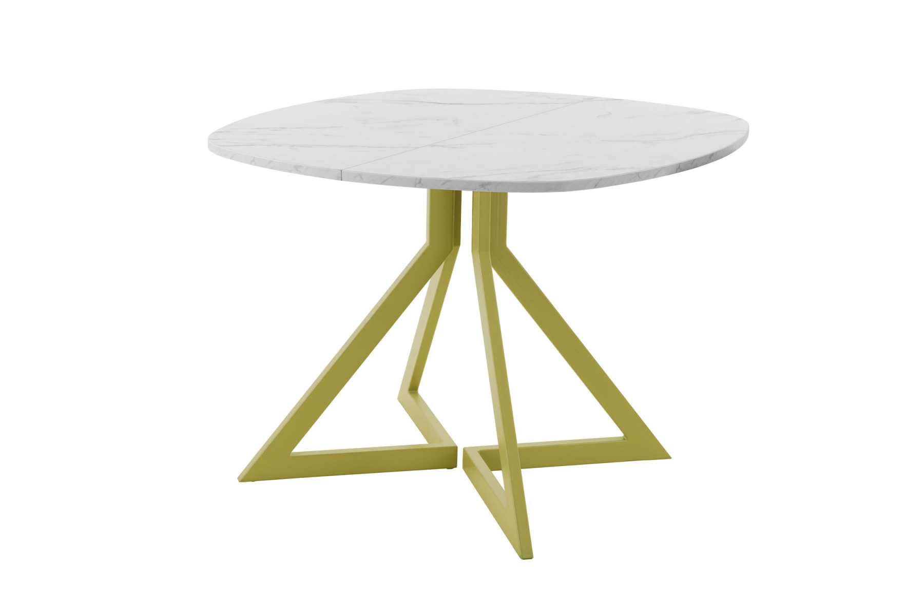 Обеденный стол AMC Elite (серии SLIM) / E20(900) D7 (золото/Мрамор Кристалл)