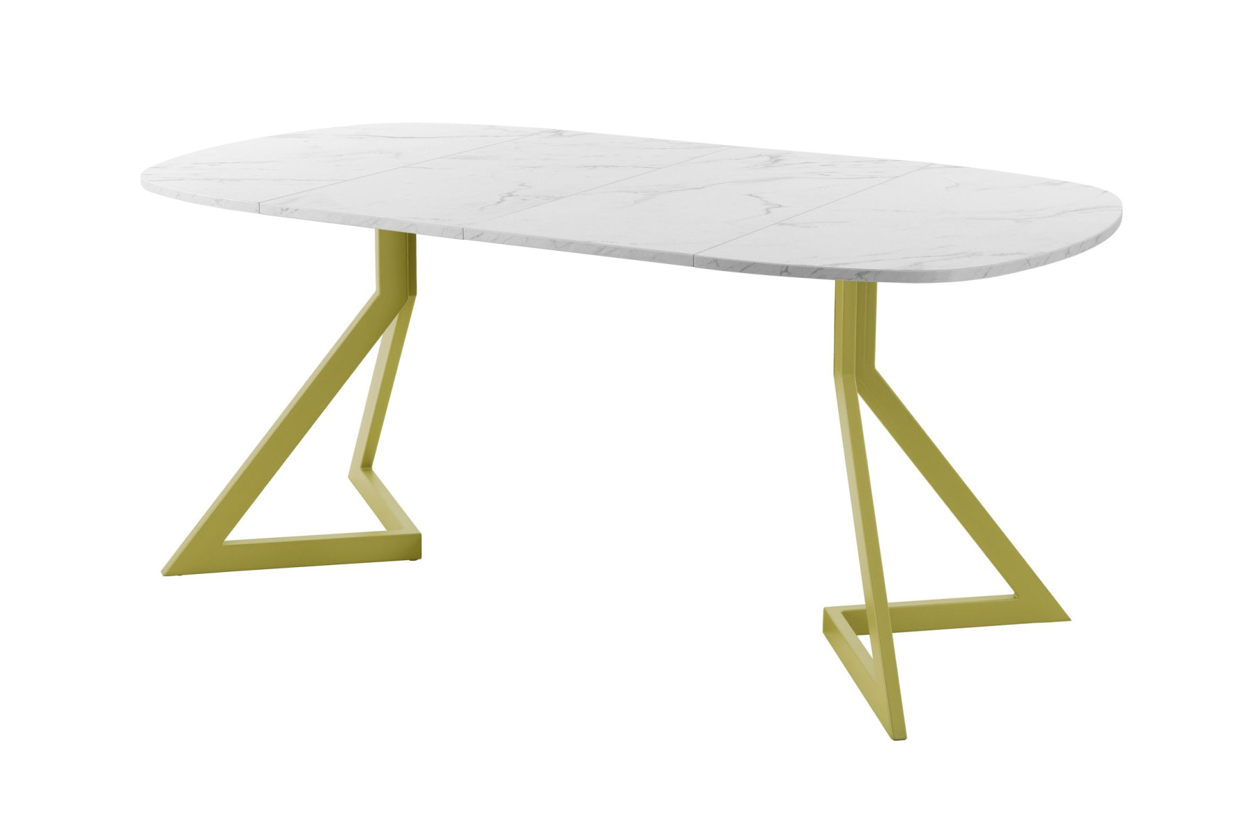 Обеденный стол AMC Elite (серии SLIM) / E20(900) D7 (золото/Мрамор Кристалл)
