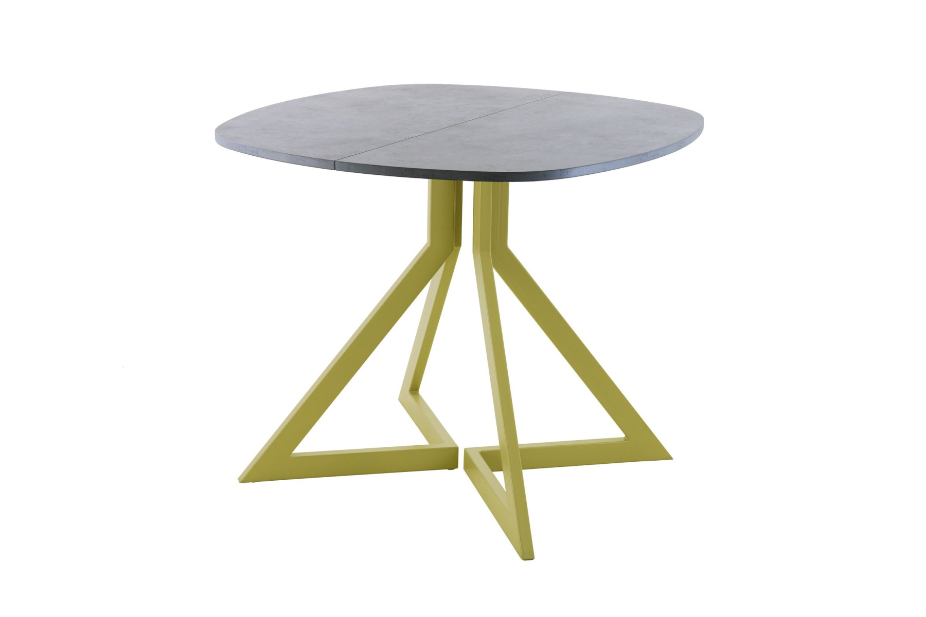 Обеденный стол AMC Elite (серии SLIM) / E20(900) D7 (золото/Бетон Чикаго светло-серый)