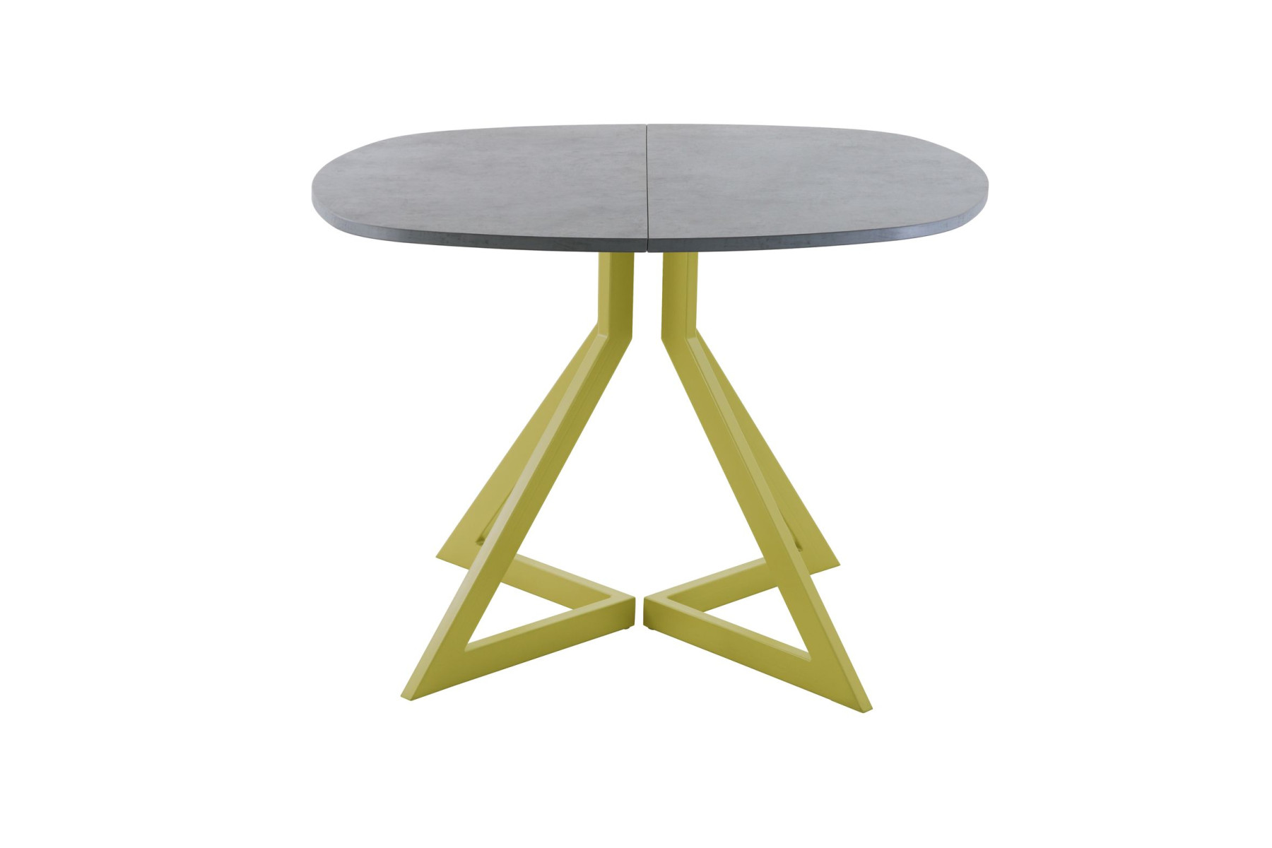 Обеденный стол AMC Elite (серии SLIM) / E20(900) D7 (золото/Бетон Чикаго светло-серый)