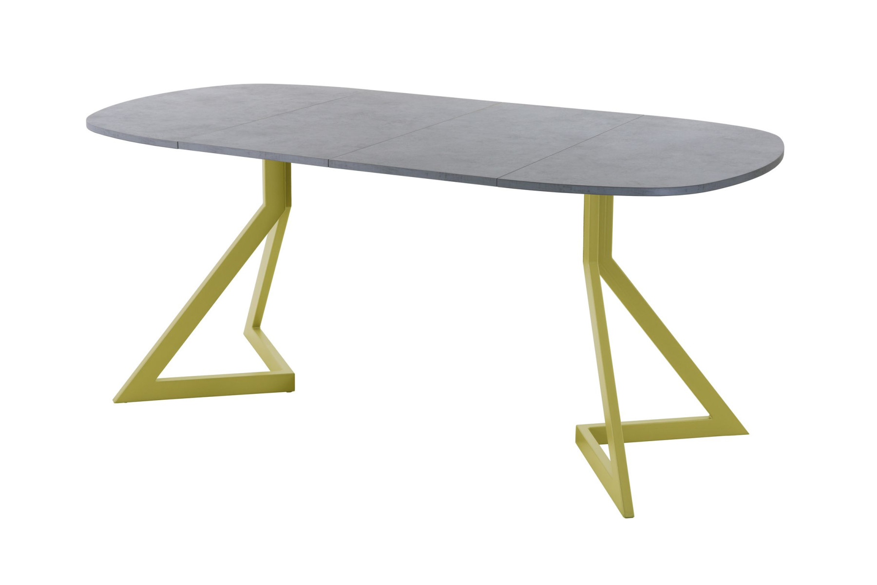 Обеденный стол AMC Elite (серии SLIM) / E20(900) D7 (золото/Бетон Чикаго светло-серый)