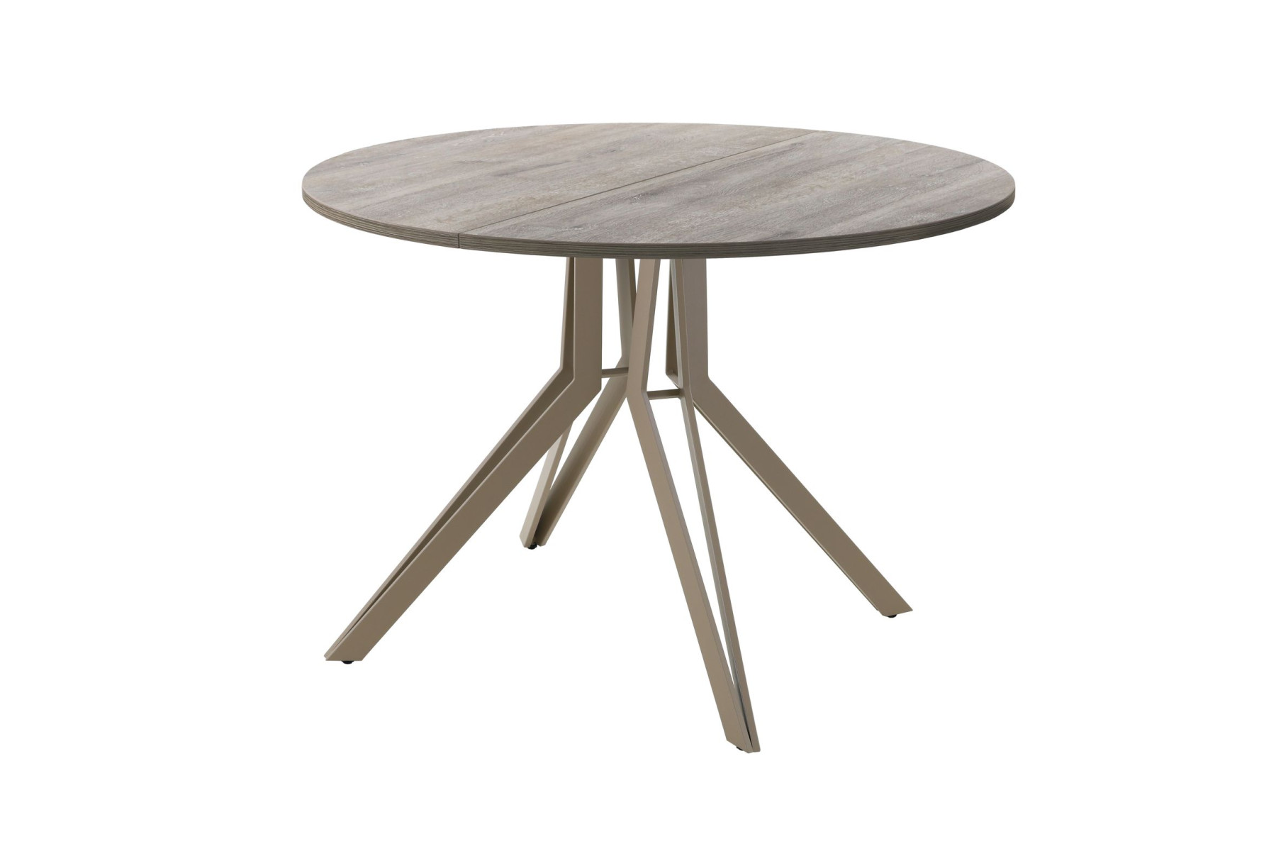 Обеденный стол AMC Elite (серии SLIM) / E21(900) D1 (капучино/Дуб Уайт-Ривер песочно-бежевый)