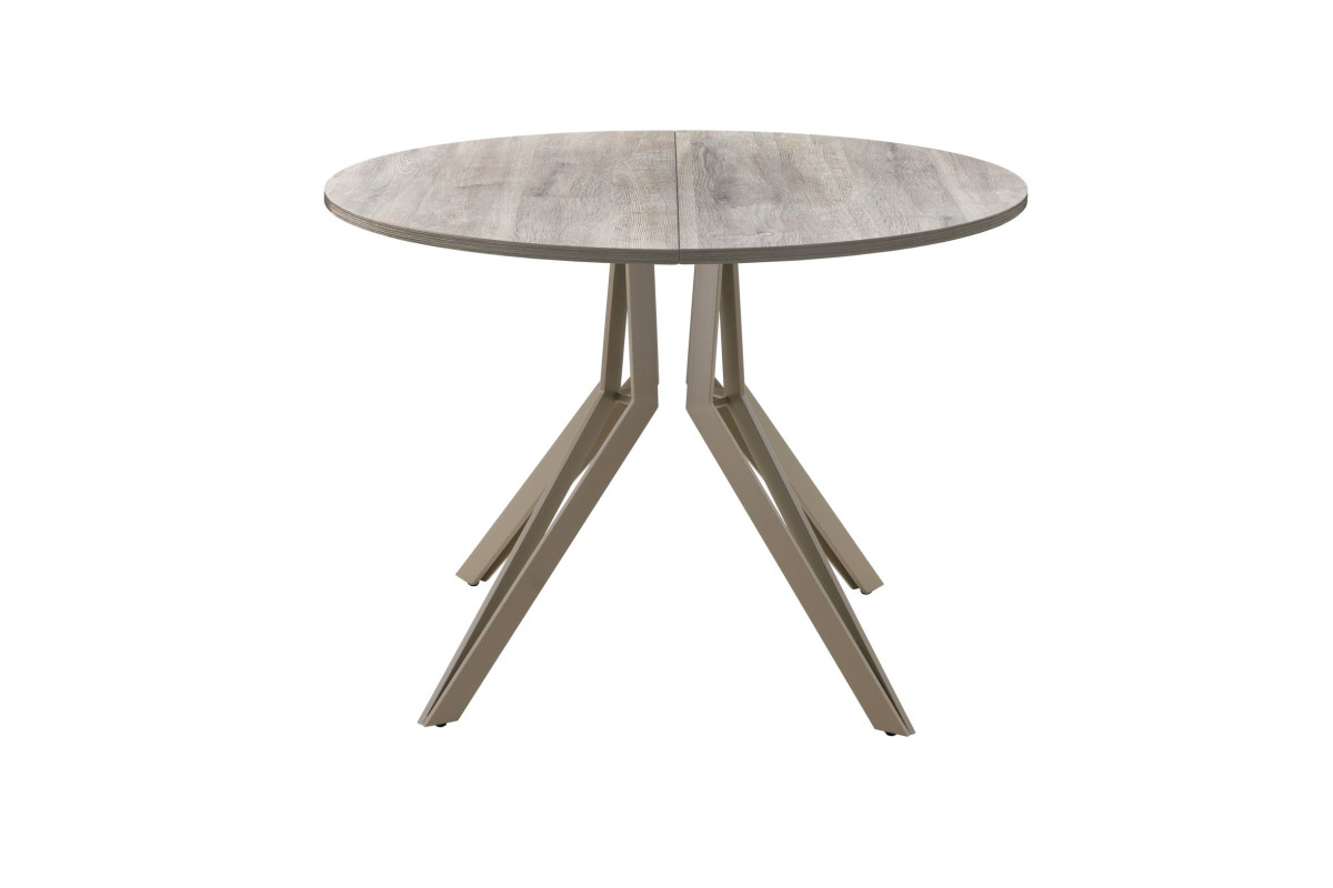 Обеденный стол AMC Elite (серии SLIM) / E21(900) D1 (капучино/Дуб Уайт-Ривер песочно-бежевый)