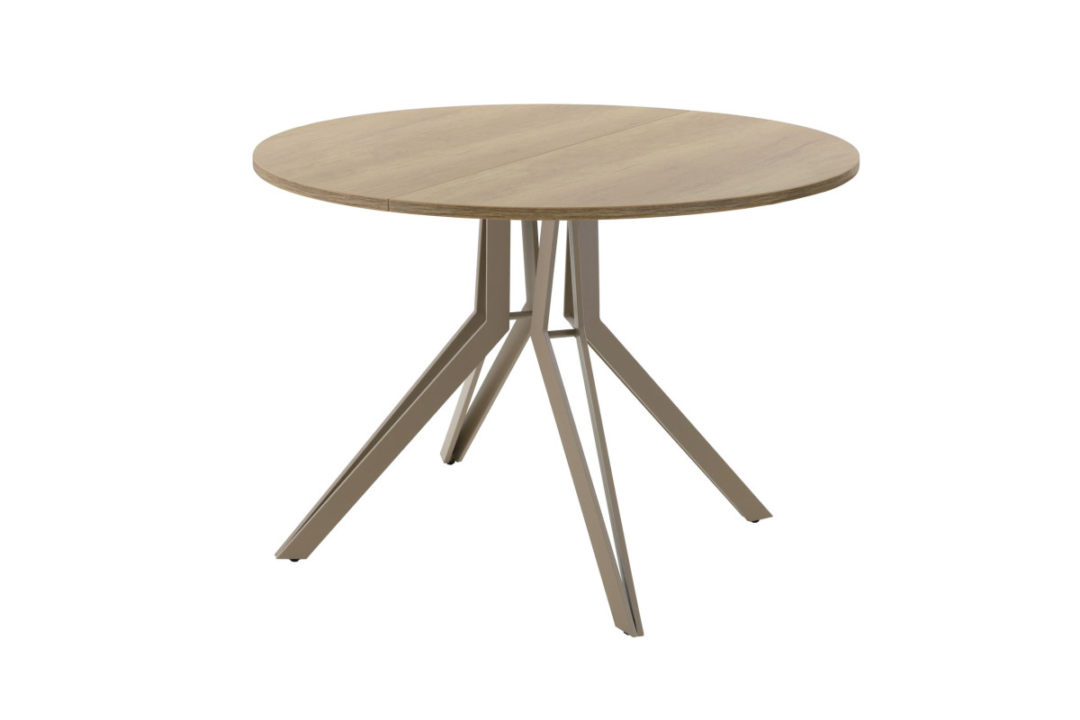 Обеденный стол AMC Elite (серии SLIM) / E21(900) D1 (капучино/Дуб Небраска Натуральный)