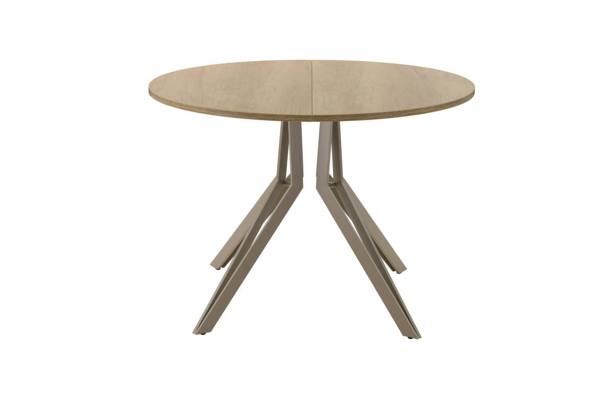 Обеденный стол AMC Elite (серии SLIM) / E21(900) D1 (капучино/Дуб Небраска Натуральный)