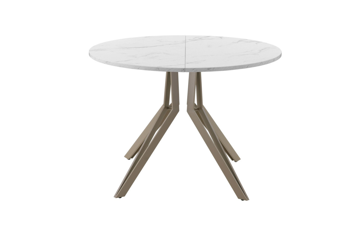 Обеденный стол AMC Elite (серии SLIM) / E21(800) D1 (капучино/Мрамор Кристалл)